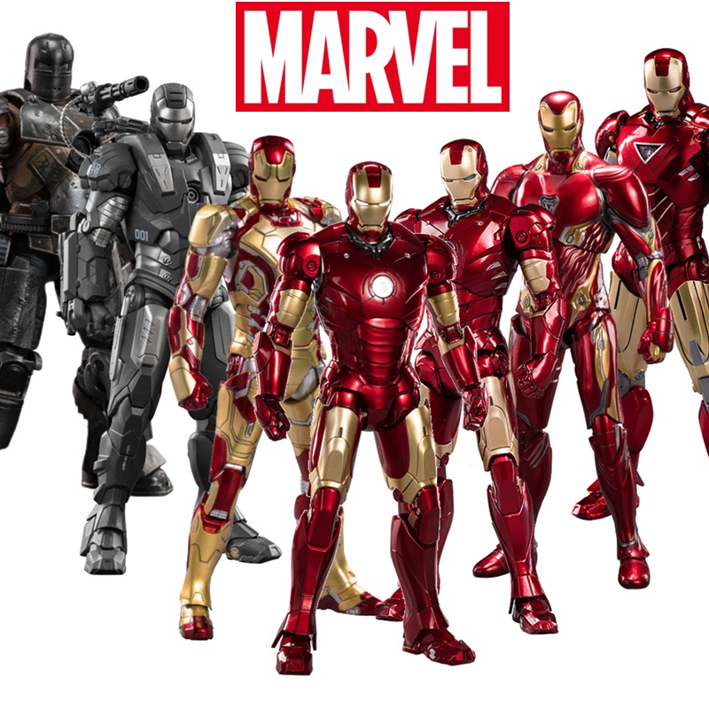 Zd ของเล่น Iron Man Marvel Legends MK42 MK43 สงครามเครื่อง 1/10 MK50 MK2 MK3 MK4 MK5 MK6 MK7 Tony St