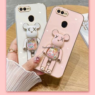 เคส OPPO R11 เคส OPPO R11S เคส OPPO R15 Pro เคส OPPO R15X เคส OPPO K1 เคส OPPO R17 Pro เคสซิลิโคน นิ่ม การ์ตูนอะนิเมะ หมีน่ารัก ขาตั้ง เคสโทรศัพท์