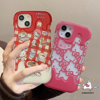 เคสโทรศัพท์มือถือ แบบนิ่ม ลายการ์ตูนคิตตี้ กันกระแทก สําหรับ IPhone 7Plus 8Plus 11 14 13 12 Pro Max 7 8 Plus XR X XS Max SE 2020