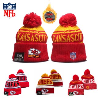 Nfl KANSAS CITY CHIEFS หมวกผ้าวูล บุกํามะหยี่ ฤดูหนาว อบอุ่น หมวกถัก หมวก Unisex ของขวัญฤดูหนาว