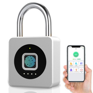 The Lock Smart Fingerprint Lock กุญแจ ลายนิ้วมือ สแกน ลาย นิ้วมือ Padlock แม่กุญแจอัจฉริยะ กุญแจล็อคบ้าน การชาร์จ USB