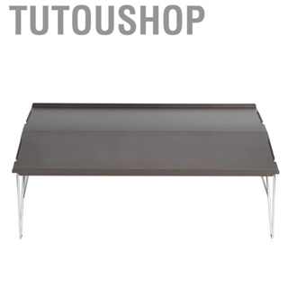 Tutoushop Outdoor Hiking Folding Aluminium Alloy Single Barbecue Picnic Dining Table