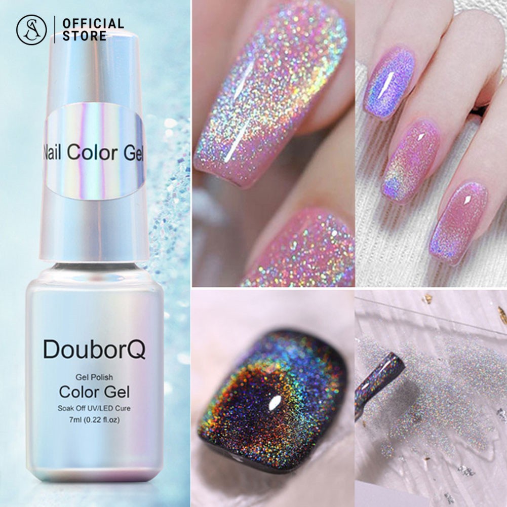 ลูกแก้วมาใหม่ดึงง่ายสีแน่น พร้อมส่ง 7ML ยูวีเจลโปแลนด์สายรุ้งแมวตาเจลโปแลนด์ฤดูหนาวที่มีสีสันสะท้อนแสง glitter ยาทาเล็บ