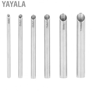 Yayala (4mm 5mm 6mm 7mm 9mm 10mm)6pcs Piercing  Receiving Tubes Stainless SHG