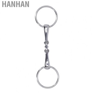 Hanhan Horse Snaffle Stainless Steel Wearable Horse Bit for Horse Racing