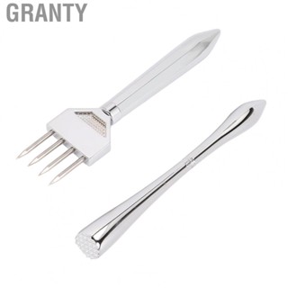 Granty Ice Chipper Stick  Easy To Clean Safe Metal Ice Chipper Manual Long Handle  for Bar for Picnic for Restaurant