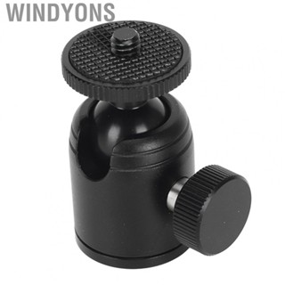 Windyons Ball Head 360 Degree Rotating Panoramic Tripod Mount Ball Head with 1/4inch Hot Shoe for DSLR