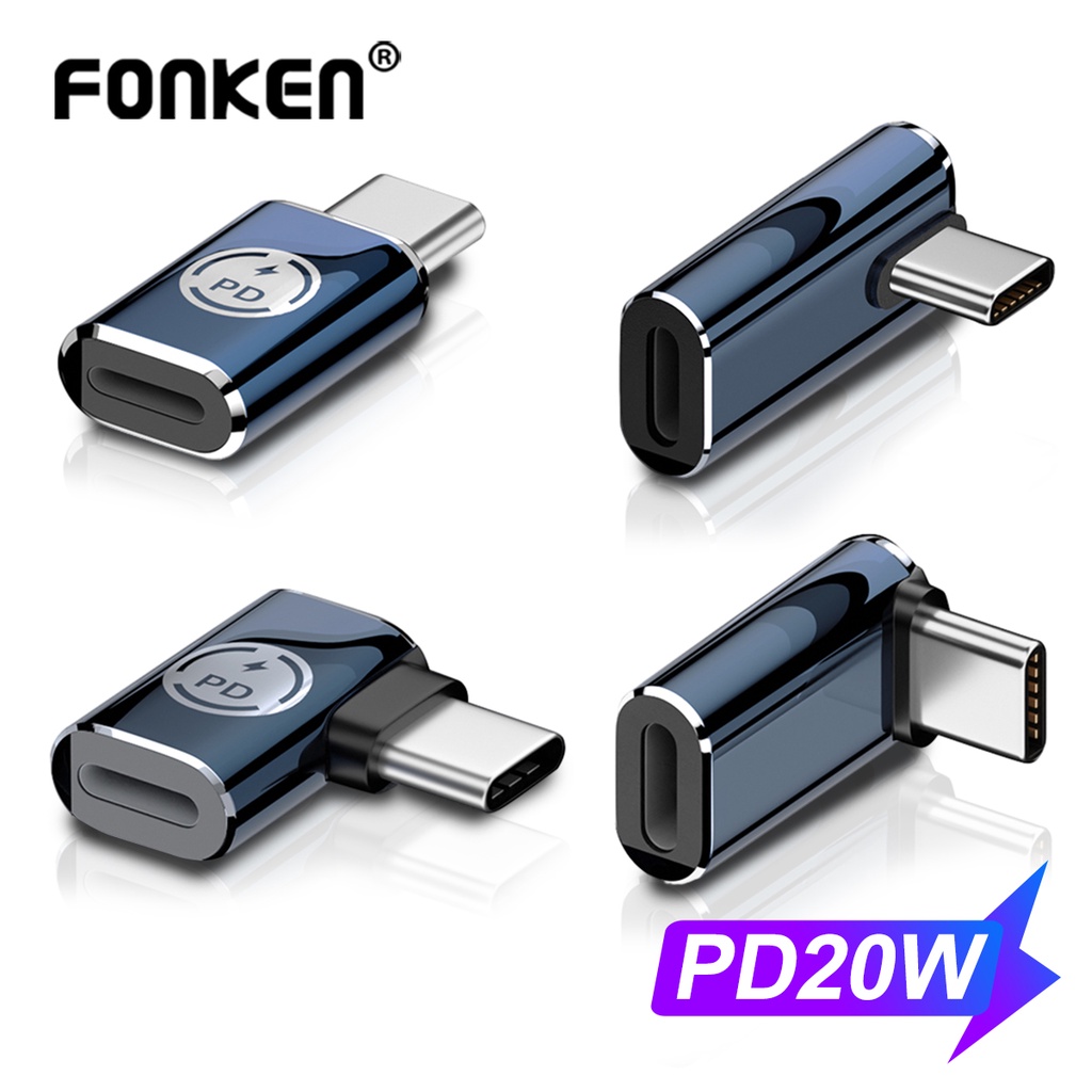 Fonken อะแดปเตอร์แปลงสายเคเบิ้ล PD20W OTG Type C เป็น iOS USB C เป็น Type C สําหรับ iPh Huawei