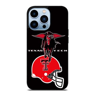 เคสโทรศัพท์มือถือ กันตก ป้องกัน ลาย Texas Tech Red Raiders สําหรับ IPhone 14 Plus 13 Pro Max 12 Mini X