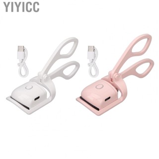 Yiyicc Heated Eyelash Curler  Multiple Temperature Control Ergonomic Portable Rechargeable Electric Heated Eyelash Curler  for Home