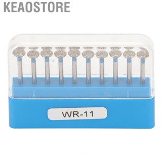 Keaostore Handpiece Burrs 10pcs  Bur Bits Stainless Steel Rust Proof With