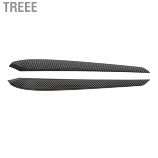 Treee Inner Armrest Panel Cover Trim  Carbon Fiber Style Door Panel Cover Easy To Install High Strength 2pcs Deformation Resiatant  for Car