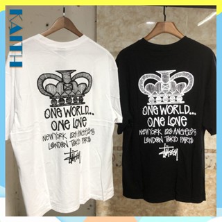 พร้อมส่ง เสื้อยืดแขนสั้น ผ้าฝ้าย ทรงหลวม พิมพ์ลายตัวอักษร มงกุฎ สไตล์ฮิปฮอป พลัสไซซ์ โอเวอร์ไซซ์ แฟชั่นฤดูร้อน สําหรับผู้ชาย และผู้หญิง