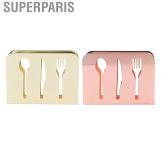 Superparis Napkin Holder Vertical Napkin Holder   Cutout Pattern for Bars for Restaurants for Cafes