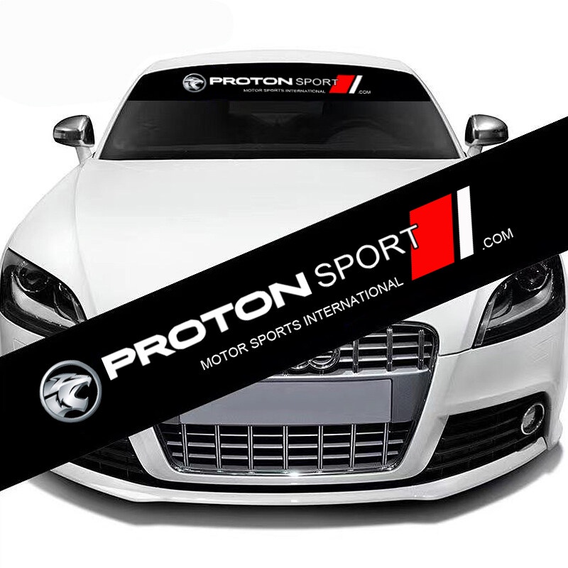 สติกเกอร์บังแดด ลายดอกไม้ สําหรับติดตกแต่งกระจกหน้ารถยนต์ Proton Saga Iriz Persona Preve Exora