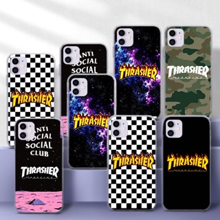 เคสโทรศัพท์มือถือแบบนิ่ม TPU ใส ลาย thrasher 157Q สําหรับ iPhone 5 5s se 6 6S 7 8 Plus