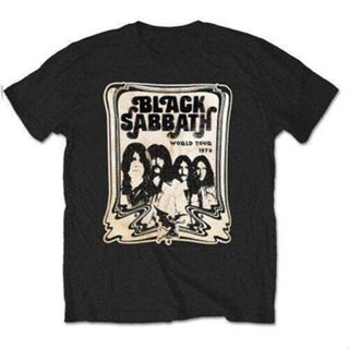 [COD]HP Black Sabbath World Tour 78 T Shirtใหม่ เสื้อยืดคอกลมผ้าฝ้ายแท้S-5XL