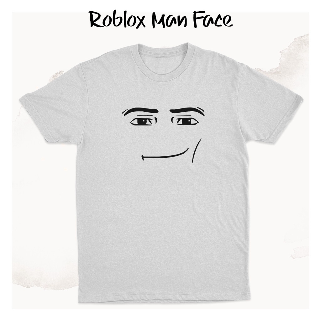 เสื้อยืด พิมพ์ลาย Roblox Man Face Game K0069 สําหรับผู้ชาย
