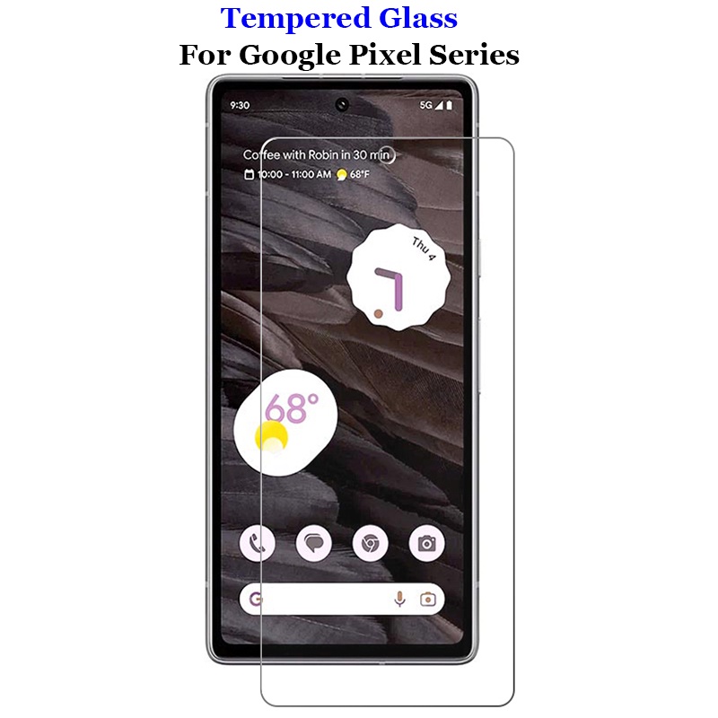 สําหรับ Google Pixel 9 8 8a 7 7a 6 6a Pro XL กระจกนิรภัยใส 9H 2.5D พรีเมี่ยมป้องกันหน้าจอฟิล์มป้องกันการระเบิด Toughened Guard