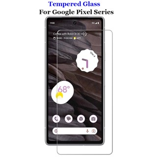 ฟิล์มกระจกนิรภัยกันรอยหน้าจอ 9H 2.5D พรีเมี่ยม สําหรับ Google Pixel 8 7 7a 6 6a Pro