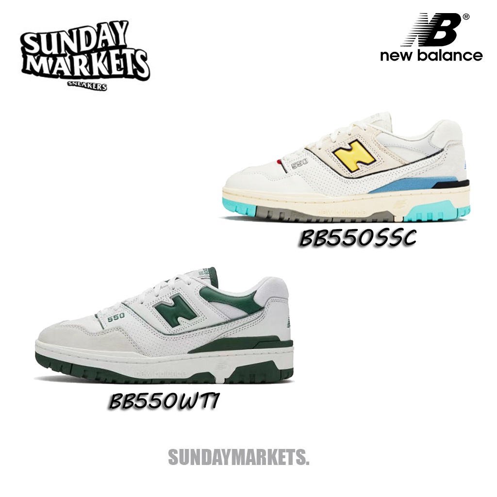 New Balance 550  White green/yellow-green nb550