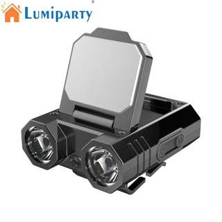 Lumiparty ไฟหน้า Led อเนกประสงค์ ชาร์จ Usb พร้อมคลิปหนีบหมวก สําหรับตั้งแคมป์ ตกปลากลางคืน