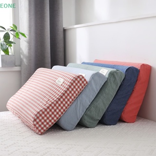 Eone ปลอกหมอนยางพารา ผ้าฝ้ายนิ่ม ลายสก๊อต สีพื้น ขนาด 30x50 ซม. สําหรับหมอนเมมโมรี่โฟม