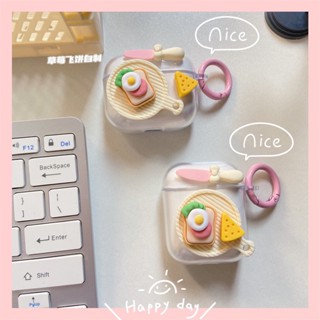 INPODS เคสซิลิโคนใส ลายอาหารแซนวิช สําหรับ Apple AirPods Gen 2 AirPods Pro 1 2 3 Airpod 3 1 2 3