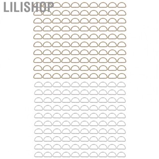 Lilishop Metal D Rings  D Shaped Buckle Clips Classic Look 100Pcs  for Backpacks