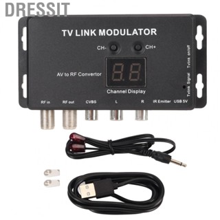 Dressit RF Modulator  Adjustable TV Link Modulator 471.25 MHz To 885.25 MHz AV To RF  for Set Top Boxes