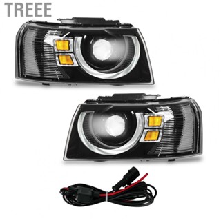 Treee Full  Headlights Dual Beam Projector Replacement For Land Rover Freelander 2 L359 2007‑2015