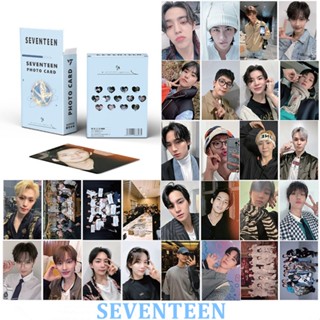 50 ชิ้น / กล่อง SEVENTEEN โฟโต้การ์ด อัลบั้มเลเซอร์ การ์ด Kpop โปสการ์ด ของราคาถูก CX