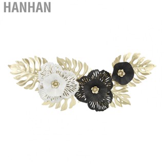 Hanhan Wall Decoration  Unique Design Iron Art Wall Pendant Black White Colorfast  for Bedroom
