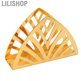 Lilishop Hollow Out Shape Vertical Type Stainless Steel Napkin Holder