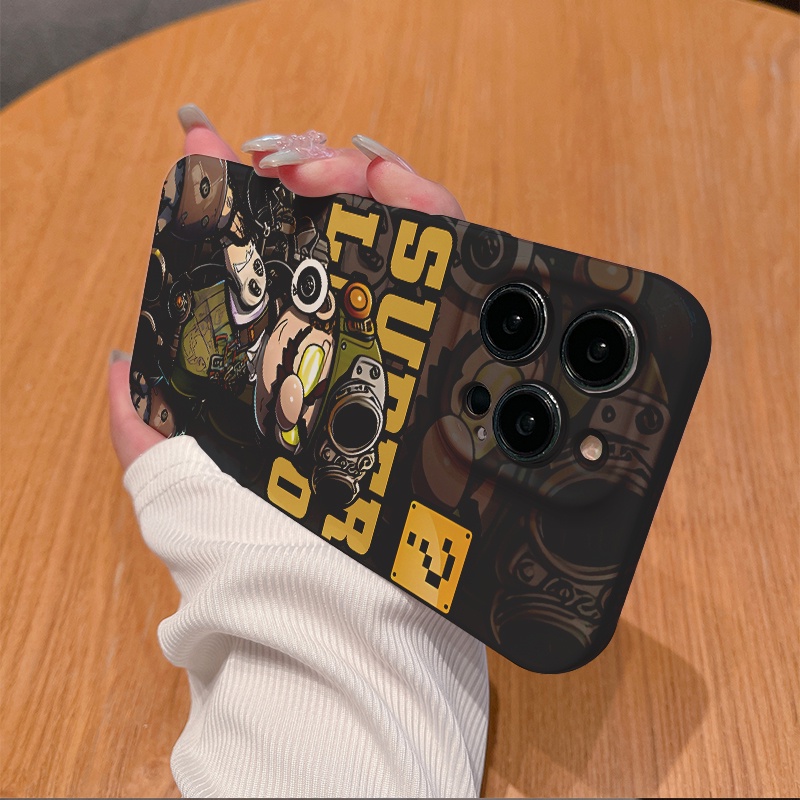 เคสโทรศัพท์มือถือแบบแข็ง เคลือบเงา สไตล์เกาหลี สําหรับ Realme 3 5 5s 5i 6i 6 7 7i 8 9 10 Pro Plus C2 C11 C12 C17 C20 C21Y C25Y C25 C33 C35 C55 Narzo 20 30A 50A Prime | Flk 021