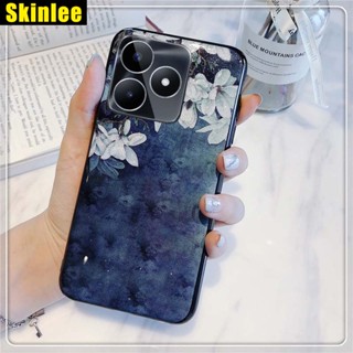 ใหม่ เคสโทรศัพท์มือถือ TPU นิ่ม ลายดอกไม้ แมกโนเลีย กลิตเตอร์ วิบวับ สําหรับ Realme C35 C53 C51 C55 C55 C35 C51 C53