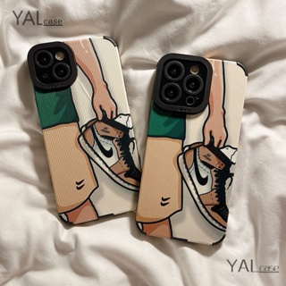 Aj เคสโทรศัพท์มือถือแบบแข็ง กันกระแทก ลายการ์ตูนรองเท้าแฟชั่น สําหรับ iPhone 7 8 Plus XS XR X XS max 11 12 13 14 11 Pro max 12 Pro 13 Pro max 14 Pro max เคส