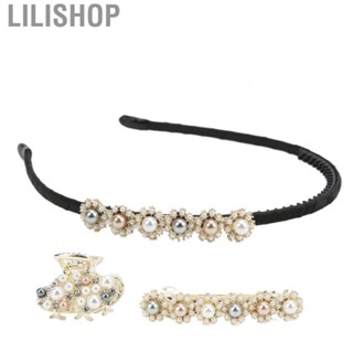 Lilishop Retro Hair Band  Set Alloy Pearl Elegant Beautiful Headband Hair Accessories