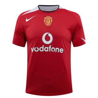 เสื้อกีฬาแขนสั้น ลายทีมชาติฟุตบอล MU 2004 2006 Man Utd ชุดเหย้า คุณภาพสูง สไตล์เรโทร