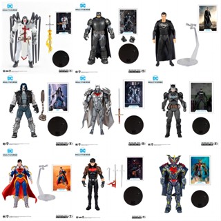 [DC ของแท้] McFarland Justice League Superman Batman Kinetic Superman Wolf บลัชออนฮู้ด