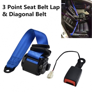 ⚡READYSTOCK⚡Car Safety Belt Blue 26700N Automobiles Retractable Diagonal Accessories