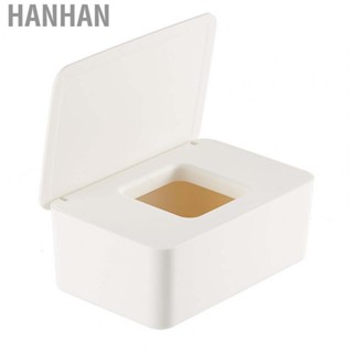 Hanhan Wet Wipes Container  Long Service Span White Good Sealing Wet Wipes Dispenser Smoothly Appearance Easy Open PP  for Home