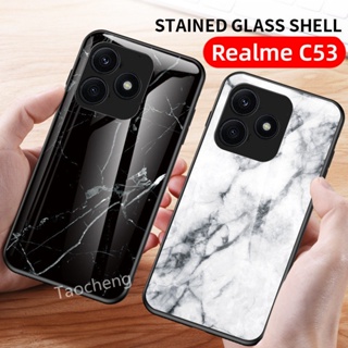 เคสโทรศัพท์มือถือแบบนิ่ม TPU กันกระแทก ลายหินอ่อน หรูหรา สําหรับ Realme C53 Narzo N53 RealmeC53 RealmeNarzoN53 4G 2023