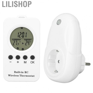 Lilishop Plug in Temperature Controller   Plug in Thermostat ABS Automatically Detected EU Plug220V  for Greenhouses