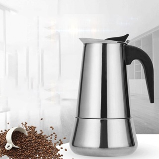 200ml, 300ml, 450ml, 600ml Stainless Steel Coffee Machine Percolator Moka Maker