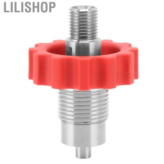 Lilishop CO2 Inflation Connector  Polishing G5/8 To 1/4bspp Connector Corrosion Resistant Red Gear Stainless Steel  for Indoor Outdoor