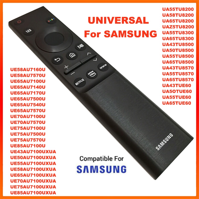 รีโมตคอนโทรล BN59-01358D สําหรับ Samsung Smart LCD TV 2021 UA55AU AU7000 series NETFLIX UE43AU7100U 
