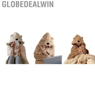 Globedealwin Hooded Blankets  Multi Purposes Soft Wearable   Cotton  for Winter