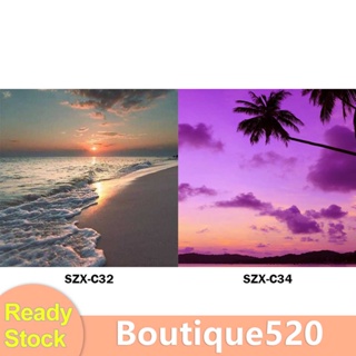 [boutique520.th] ชุดปักครอสสติตช์ ผ้าแคนวาส รูปทิวทัศน์ 11CT DIY สําหรับตกแต่งบ้าน