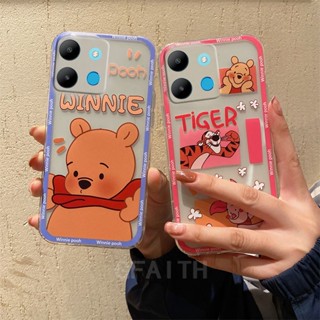 ใหม่ เคสโทรศัพท์มือถือแบบนิ่ม ใส กันกระแทก ลายการ์ตูนหมี และลูกหมูสีชมพูน่ารัก สําหรับ INFINIX NOTE 30 VIP X6710 NOTE 30 5G X6711 NOTE 30 Pro X678B INFINIX Note30VIP Note30 4G